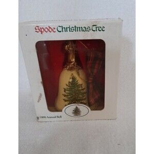 Spode 1999 Christmas Tree Bell Ornament